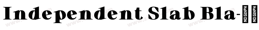Independent Slab Bla字体转换